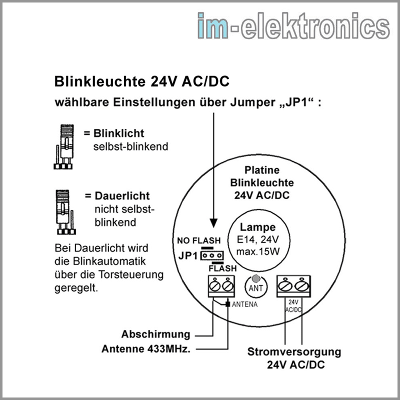 LED Warnleuchte Warnlicht Blinkleuchte Blinklampe 230V o. 24V