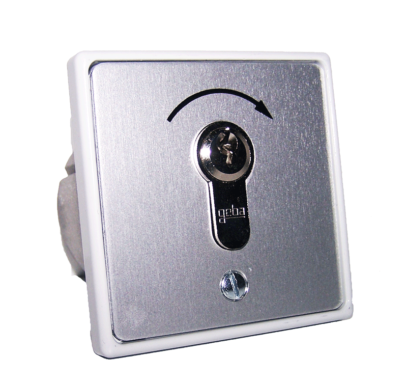 Schlüsseltaster Schlüsselschalter UP Unterputz geba MSR 1-1T Tor Antrieb Motor 