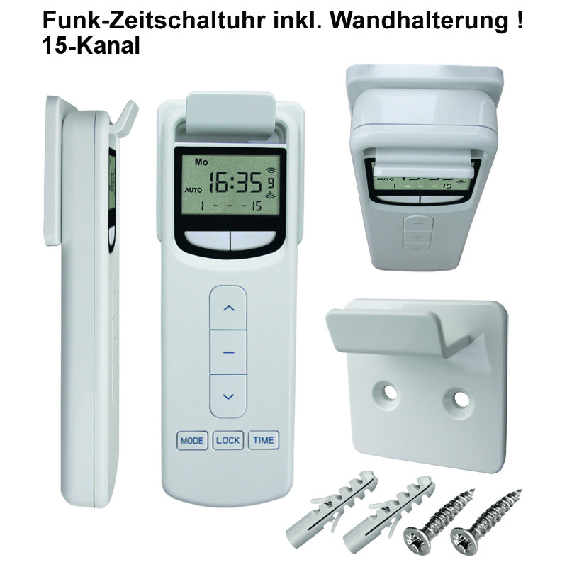 15-Kanal Funk-Handsender Exclusiv Markisenmotor Rohrmotor RollladenRSF-HP15 