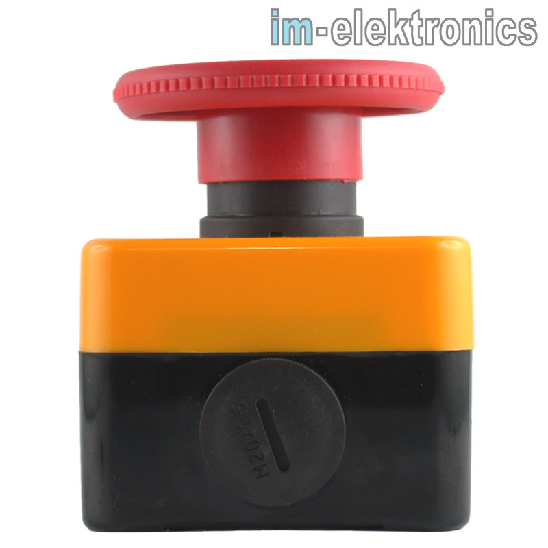 Grobhandtaster Fußtaster Pilztaster IP65 schwarz